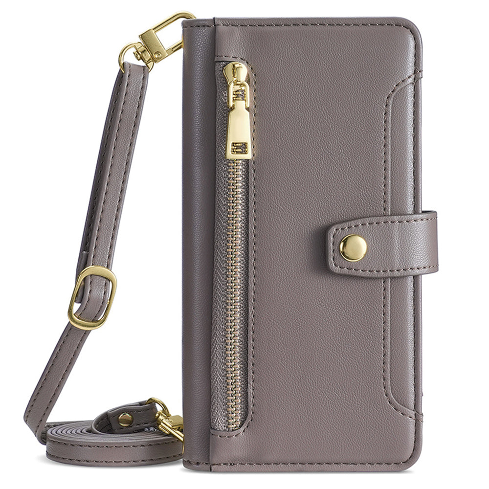 For Oppo Find X7 Ultra Case Zipper Pocket Wallet Leather Card Holder Phone Cover with 2 Straps For Oppo Find X7 Ultra Case Zipper Pocket Wallet Leather Card Holder Phone Cover with 2 Straps